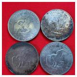 4 - 1971 Eisenhower 'Ike' $1 Dollar Coins