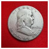 1952 Franklin 90% Silver Half Dollar