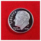 2014-S Roosevelt 90% Silver Proof Dime