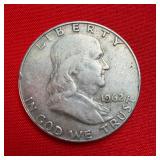 1962 Franklin 90% Silver Half Dollar