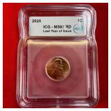 2025 Last Year of Issue ICG Graded Penny