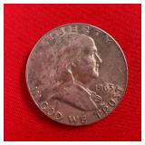 1963 Franklin 90% Silver Half Dollar