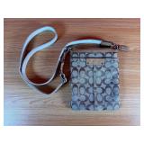 Coach Brown Monogram Canvas Crossbody Purse