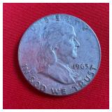 1963 Franklin 90% Silver Half Dollar