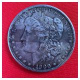 1900 Morgan 90% Silver $1 Dollar Coin