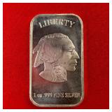 Liberty 1oz .999 Fine Silver