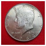 1964 Kennedy 90% Silver Half Dollar