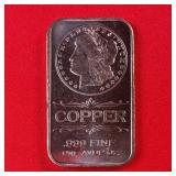 1oz. .999 Fine Copper Ingot