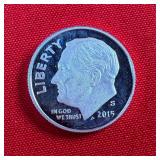 2015-S Roosevelt 90% Silver Proof Dime