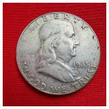1963 Franklin 90% Silver Half Dollar
