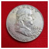 1962 Franklin 90% Silver Half Dollar