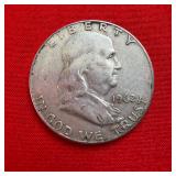 1962 Franklin 90% Silver Half Dollar