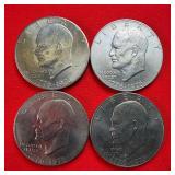 4 - 1976 Bicentennial Ike $1 Dollar Coins