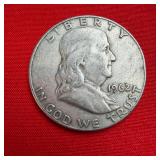 1962 Franklin 90% Silver Half Dollar