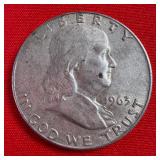 1963 90% Silver Franklin Half Dollar