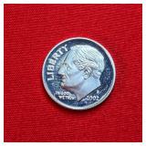 2002-S Roosevelt 90% Silver Proof Dime