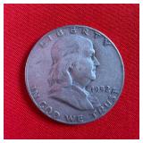 1952 Franklin 90% Silver Half Dollar