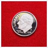 2018-S Roosevelt 90% Silver Proof Dime