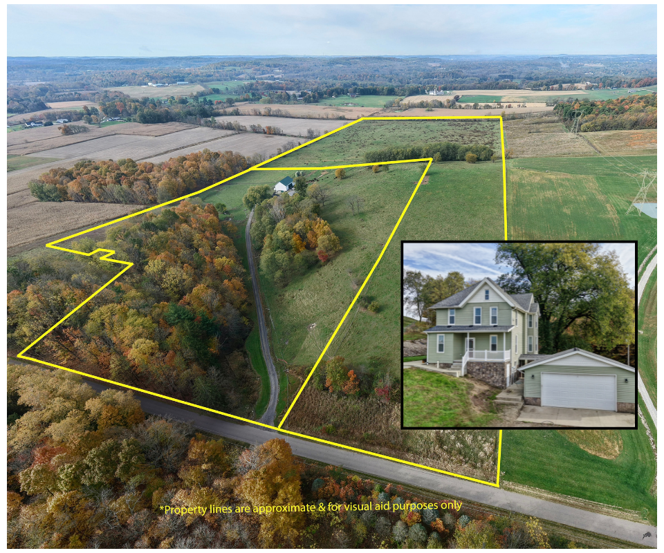 Farmhouse on 22+ Acres - 5 Bed - 2 Bath - 40+ Acres Vacant Land