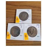 UNC KENNEDY Half Dollars - 1980D, 1982D, 1996D