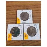 UNC KENNEDY Half Dollars - 1987D, 1995P, 1997D