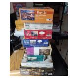 8 boxes of puzzles