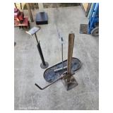 Primitive carjack tank holder and jack stand