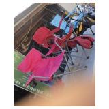 Set of 3 camp folding chairs