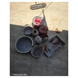 Large lot primitive cans and buckets