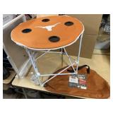 39ï¿½ TEXAS LONGHORNS FOLD-UP ROUND TABLE
