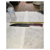 Fourteen inch damascus steel knife