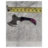 Three inch damascus steel hatchet