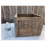 1959 Vintage Wooden PEVELY MILK CRATE
