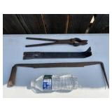 3pc ANTIQUE METAL TOOLS