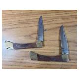 2 PAKISTAN 3.5' Blade Folding Pocket Knives