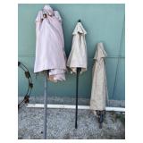 PATIO UMBRELLAS - one Push-up & 2 Rollup