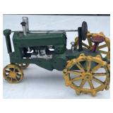 Old Vtg Cast Metal JOHN DEERE TRACTOR