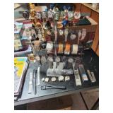 41 watches & rack 3 Disney & watchbands some name