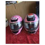 2 cougar  motorcycle helmet look new