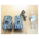 2pc BUSHNELL FIELD/TRAIL CAMERAS - Tree Mount