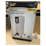 1500 watt INTERTEK OIL- FILLED HEATER - open box