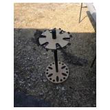 Fishing poles  wood rack