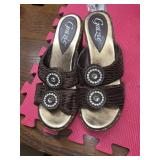 Grazie wedge sandals sze8 style caramel