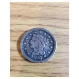 1947 US Large Cent braided Hair VF