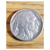 1937 D US Buffalo Nickel XF