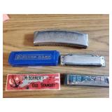 3 Vintage Hohner harmonicas The Unsere Lieblinge,