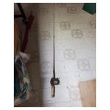Vintage steel fishing rod & Ocean City reel