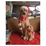 Family  x-mas golden retrievers  27'tall x 9' w