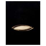 Monet brooch 3ï¿½ white enamel, gold tone