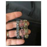 Lot of three antique style bracelets